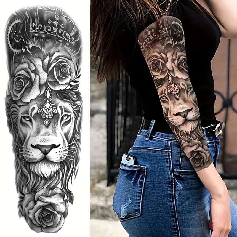 Half Sleeve Forearm Tribal Tattoo Designs - Temu