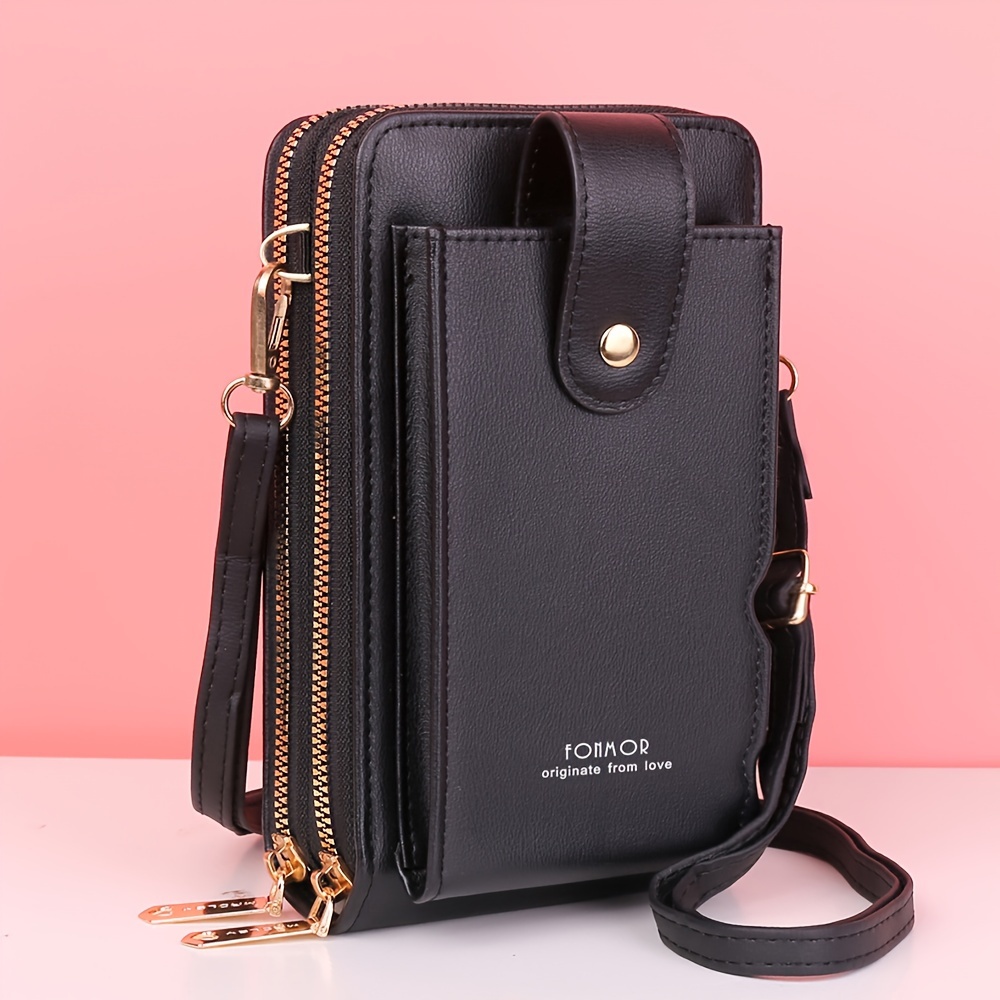 Leather phone bag clearance wallet