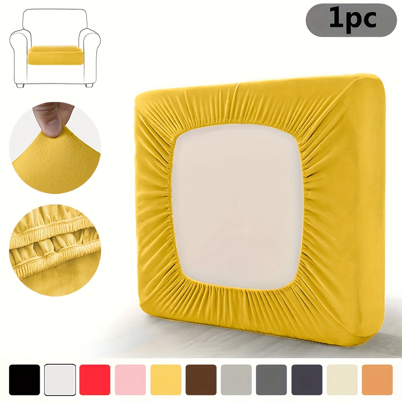 TEMU 1 pièce Housse de Coussin Universelle pour Canapé Simple, Fourrure de Renard Argentée Élastique, Style Moderne , Adaptée à Toutes , Salon ou