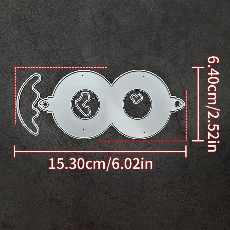 TEMU 1pc Chocolate Diy Christmas Ball Cutting Die Template, Christmas 3d Candy Decoration Embossing Die Cutting, Suitable For Holiday Decoration