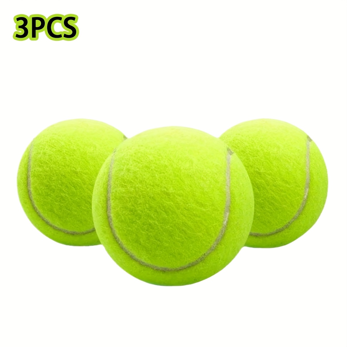 TEMU 3 Tennis Balls, Essential Balls For Outdoor Sports, Competition Training