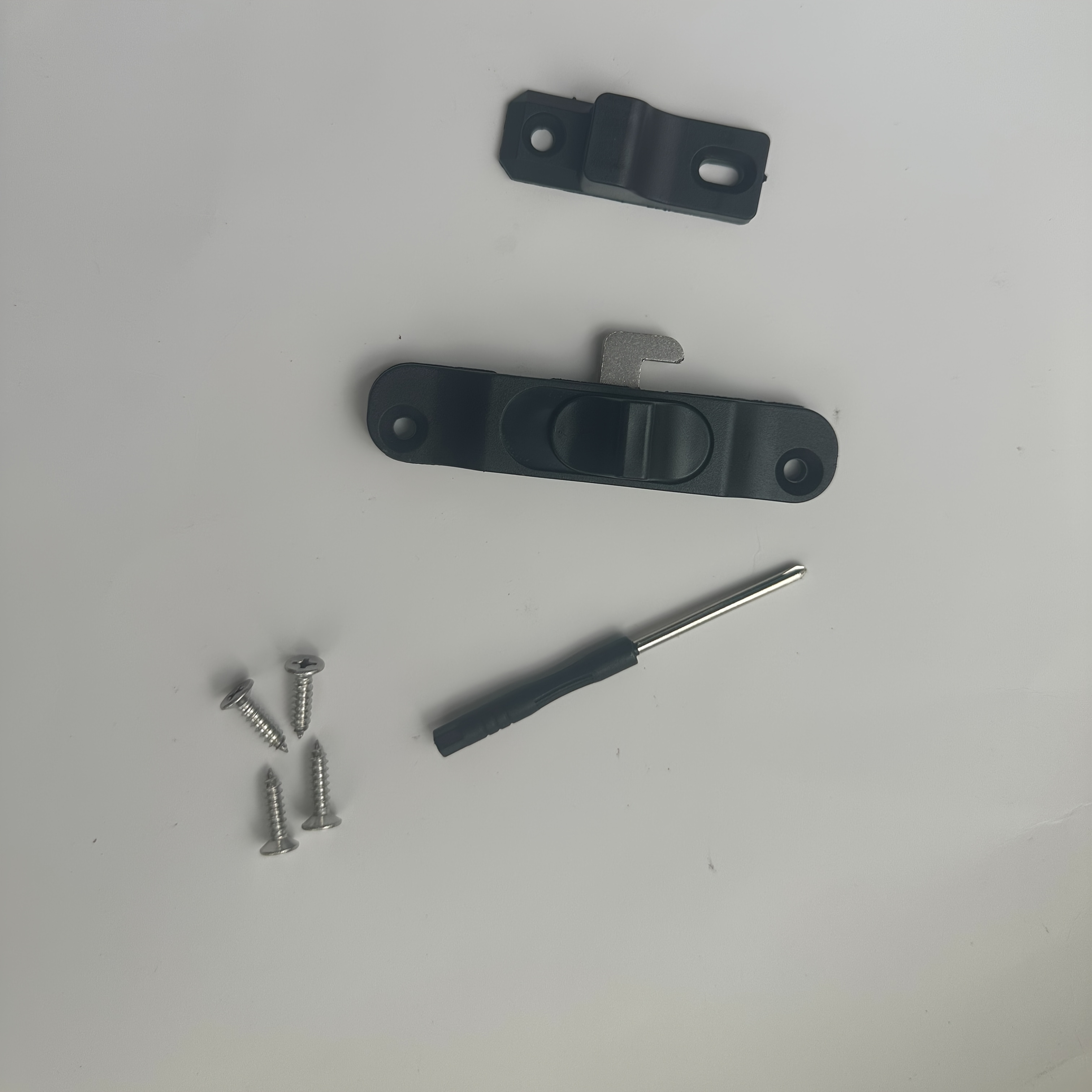 TEMU 1 Pack Aluminum Alloy Hook Latch Lock Set, Includes 1 Latch, Screws And Screwdriver, Heavy Duty Latches For Rv Cabinets, Industrial Tool Boxes,