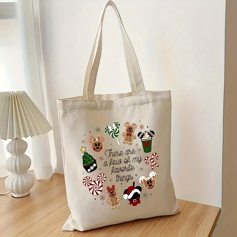 

Chic '' Canvas Tote Bag - Lightweight, Foldable Shopping & Travel Bag With - Perfect Christmas Or New Year Gift For Her