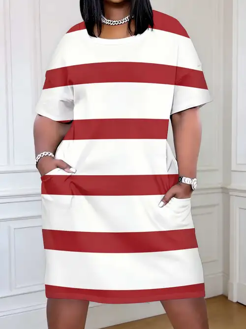 plus size red and white dress City Chic Plus Size Cute Gingham Maxi Dress