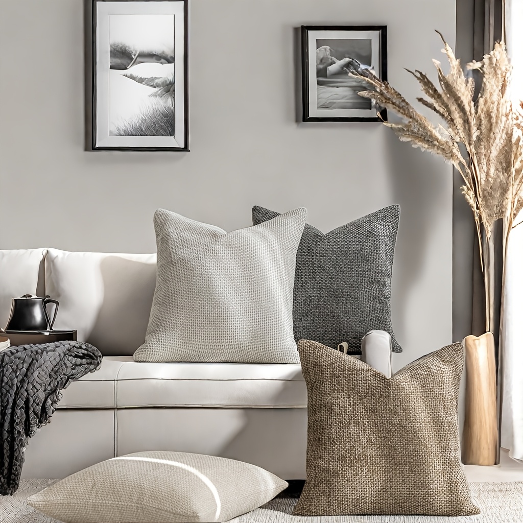Brawarm Kissenbezüge Aus Kunstleder, Leder-Kissenbezüge, Einfarbig, Für Couch, Bett, Sofa, Garten, Zuhause, Dekorativ, Rosegoldfarben, 55,9 X 55,9 Cm, 2 Stück