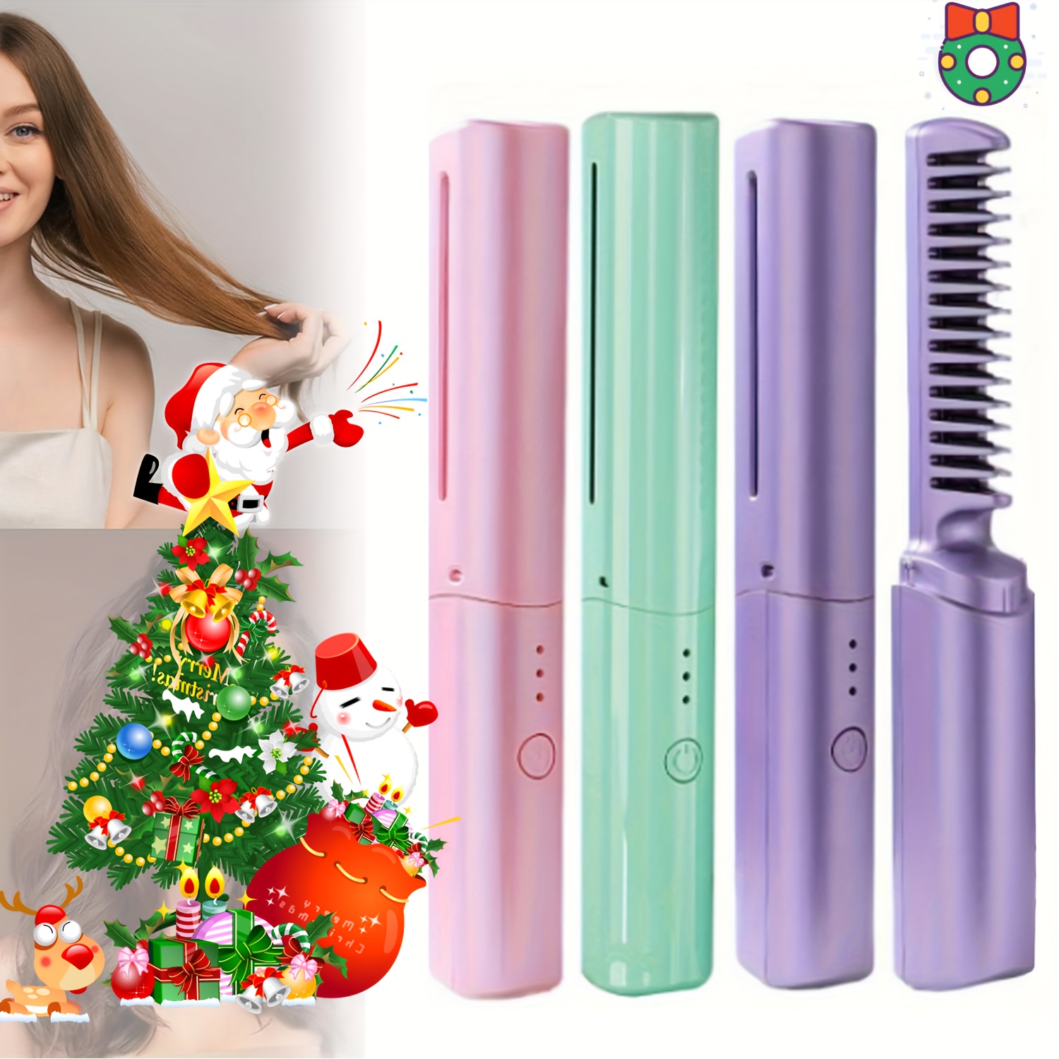 

2 In 1 Hot Comb Straightener Curler Styling Tool For Women