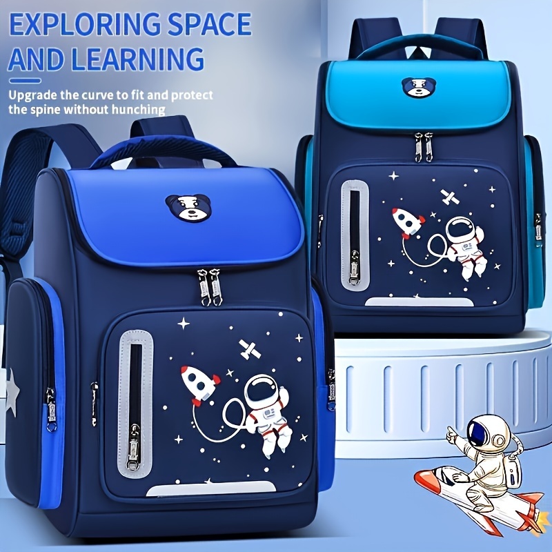 

Lightweight & Waterproof ' Backpack - Adjustable Straps, Zip Closure, Casual Nylon School Bag For , Kindergarten To Elementary