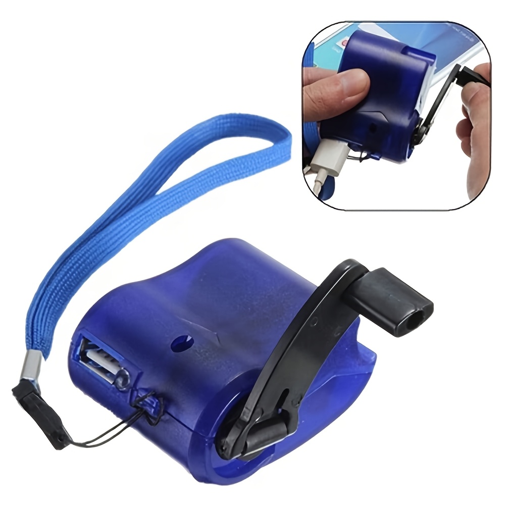 usb rechargeable hand crank charger portable manual power supply flashlight generator phone charger for outdoor hiking camping emergency survival   Product details 4