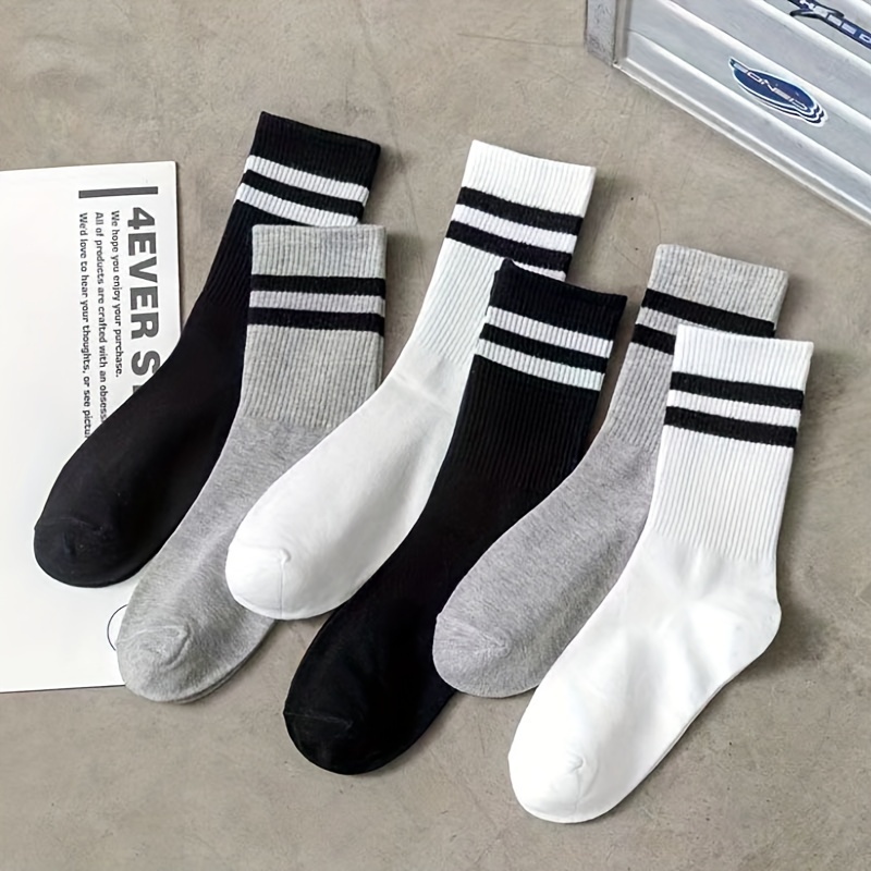 

3 Pairs Of Striped , Unisex For Wearing