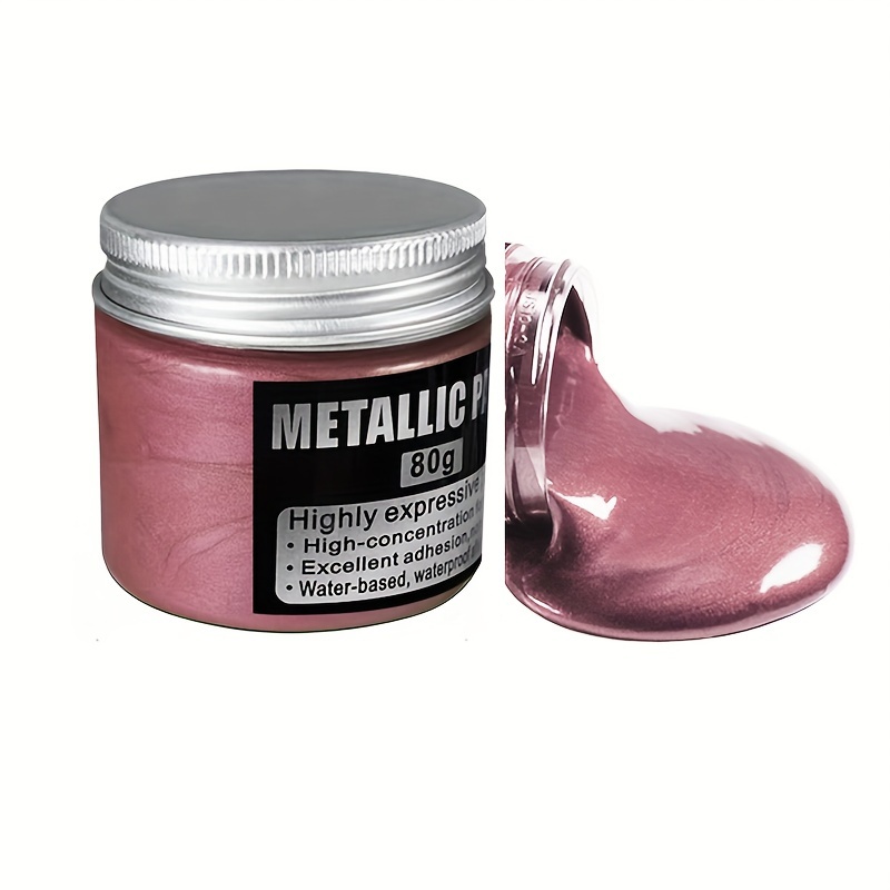 

80g Dark Pink Pearlescent Acrylic Metallic Paint - Versatile Spray Coating For Diy Crafts, Gardening, Textiles & More Capture The Beauty Of Dark Pink Pearlescent In Your Creations