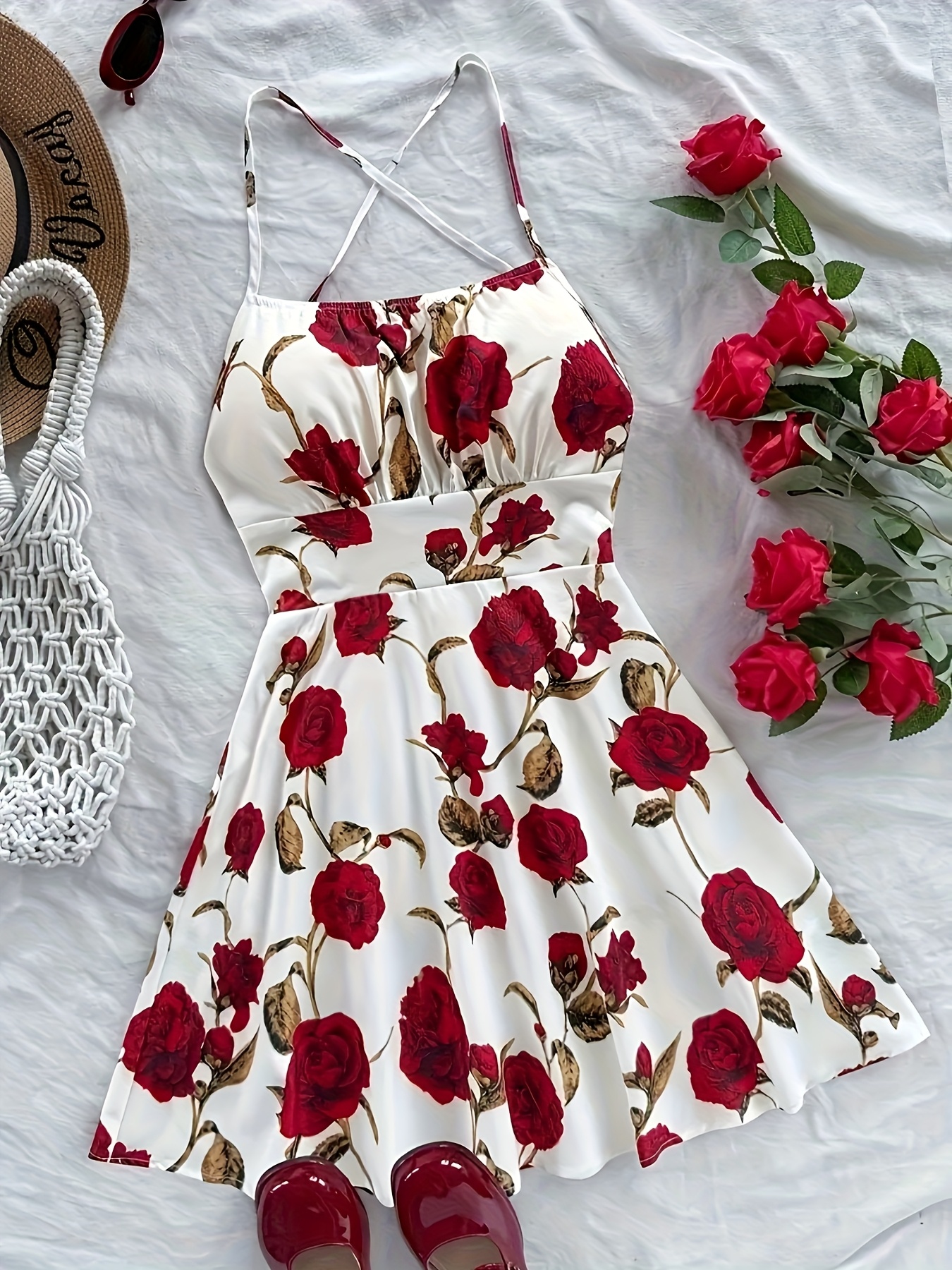 women floral dresses sold on Temu United States