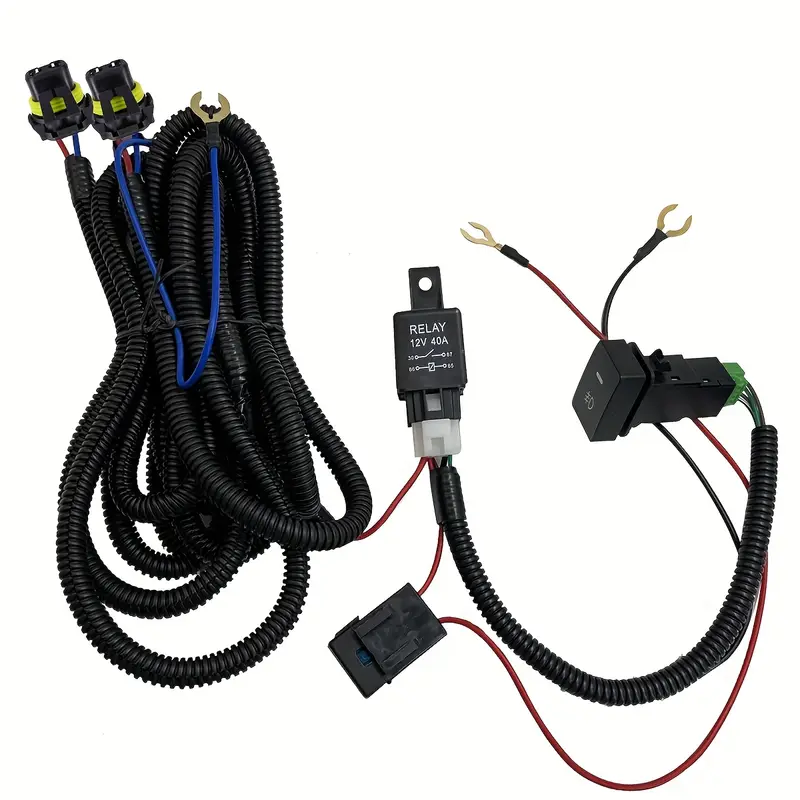 12V 40A LED Work Fog Light Bar Wiring Harness Kit ON/OFF Switch - Foto 7