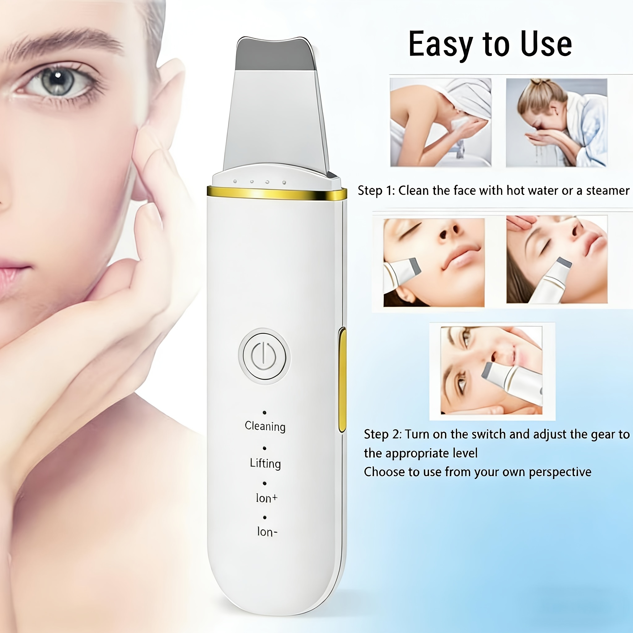 USB Rechargeable Electric Facial Cleansing Device