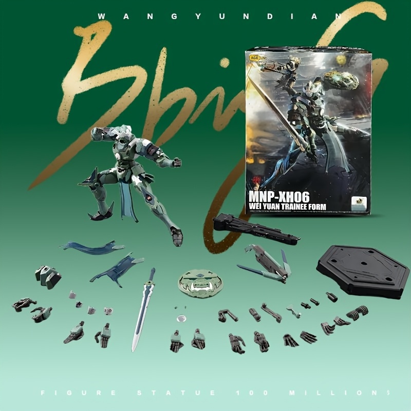 7 5 chinese style samurai mecha alloy skeleton version