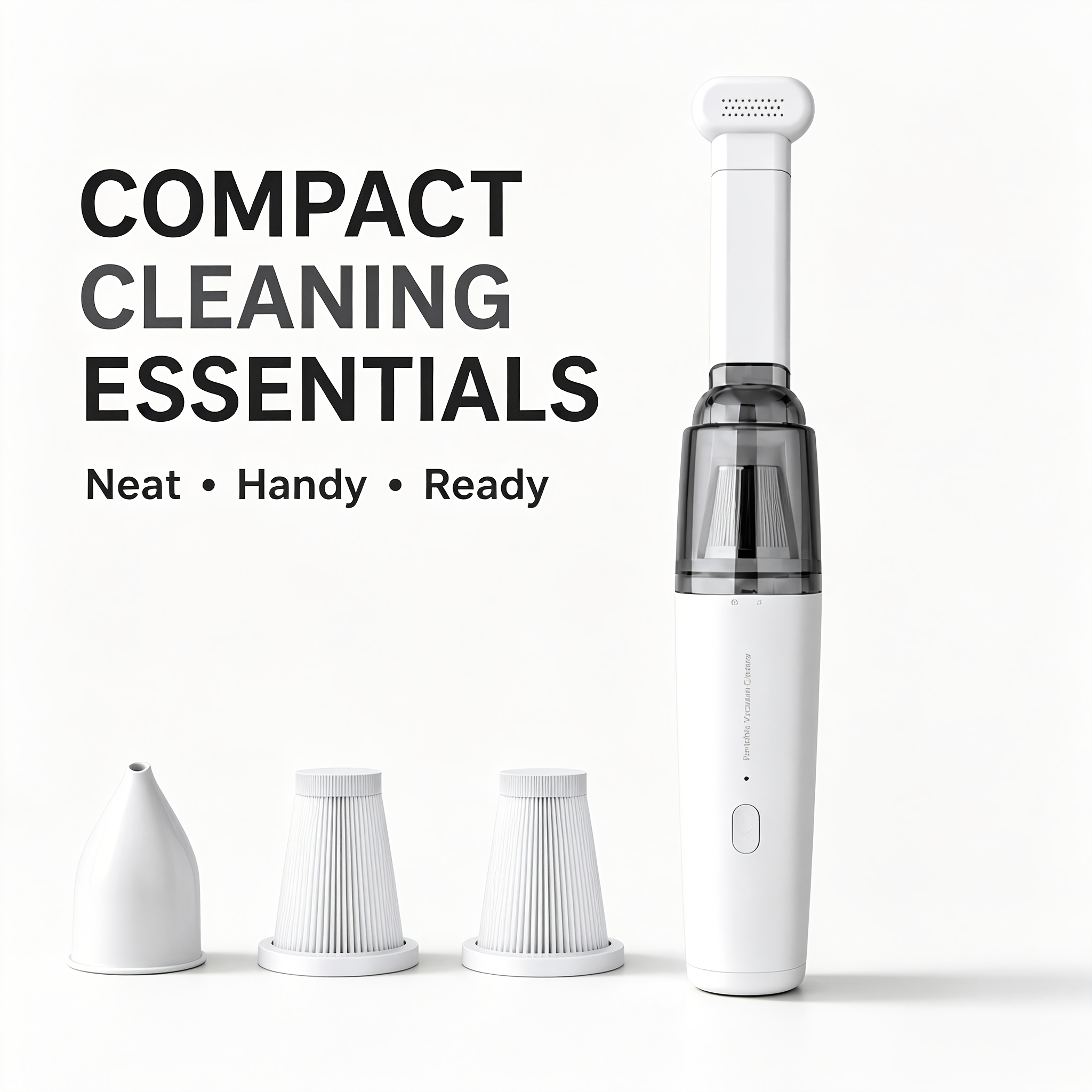 TEMU Portable Cordless Handheld Vacuum Cleaner With 2-in-1 Vacuum Cleaner And Blower, Small Car Household Vacuum Cleaner With Metal Mesh 2 Washable