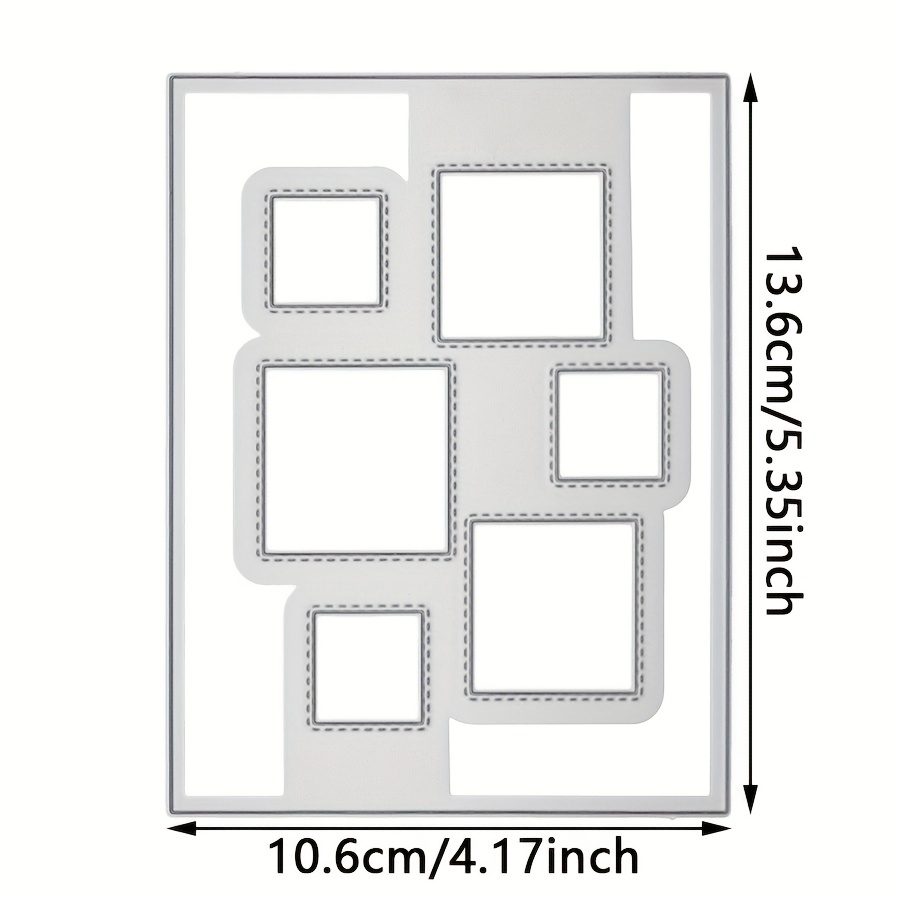 Image of 1pc Hollow Landscape Frame Metal Cutting Die For Scrapbooking Diy Card Album Craft Decorations Metal Stamping