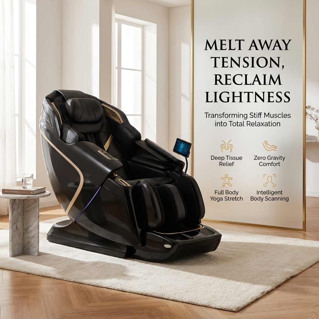5d massage chair music physiotherapy yoga stretch zero gravity massage chair automatic calfrest extension calf kneading full body relaxation massage chairs full body Product details 4