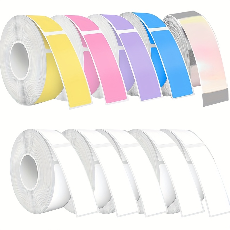 10 Rolls 12mm X 40mm, 1600pcs Compatible With And Marklife Label Printers, Thermal Label Printing Paper, Tear Off Without Residue, Self-adhesive, Suitable For Use