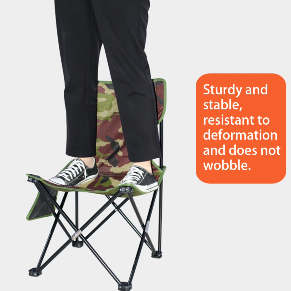 outdoor moon chair beach chair outdoor fishing chair camping folding table and chairs small stool portable outdoor leisure outdoor portable folding camouflage chair folding stool art sketching folding chair Product details 4
