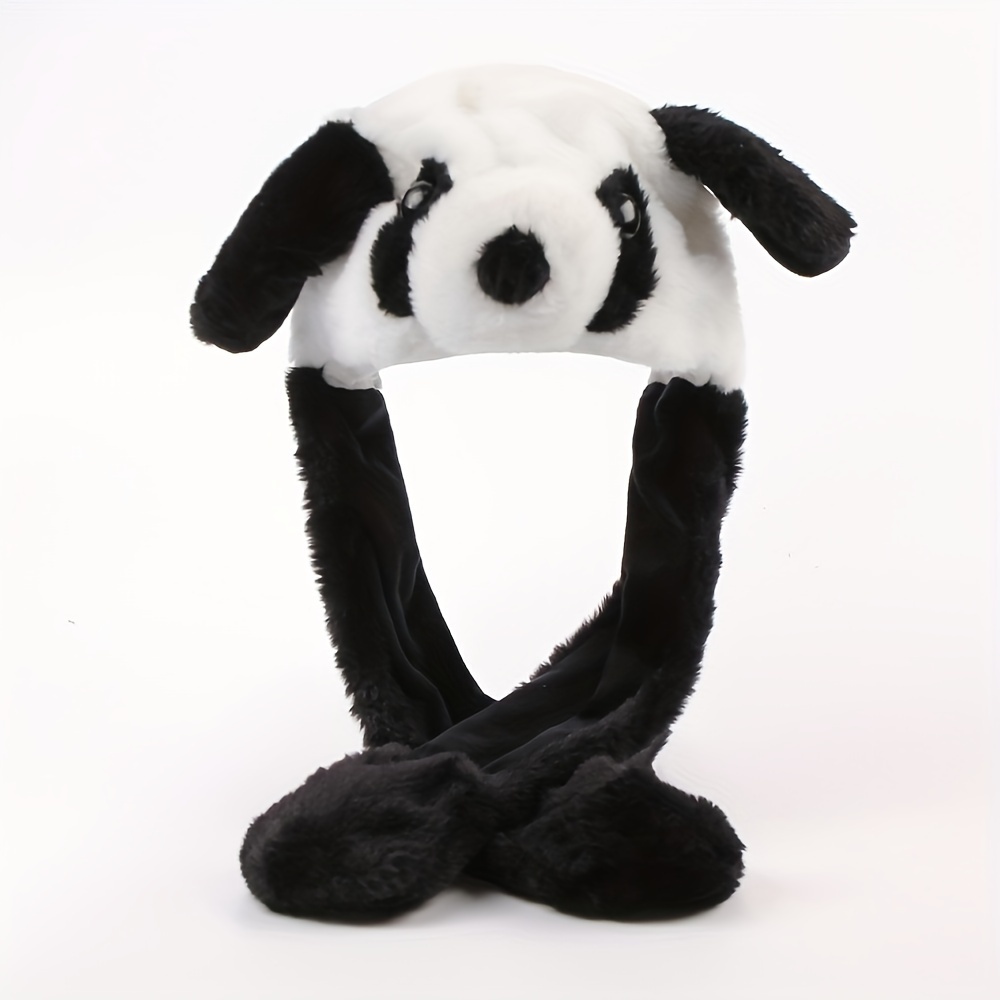 TEMU Un cappello caldo con orecchie , elegante , che si muove, sia per che per donne in e in inverno, che cappello e sciarpa con protezione per le