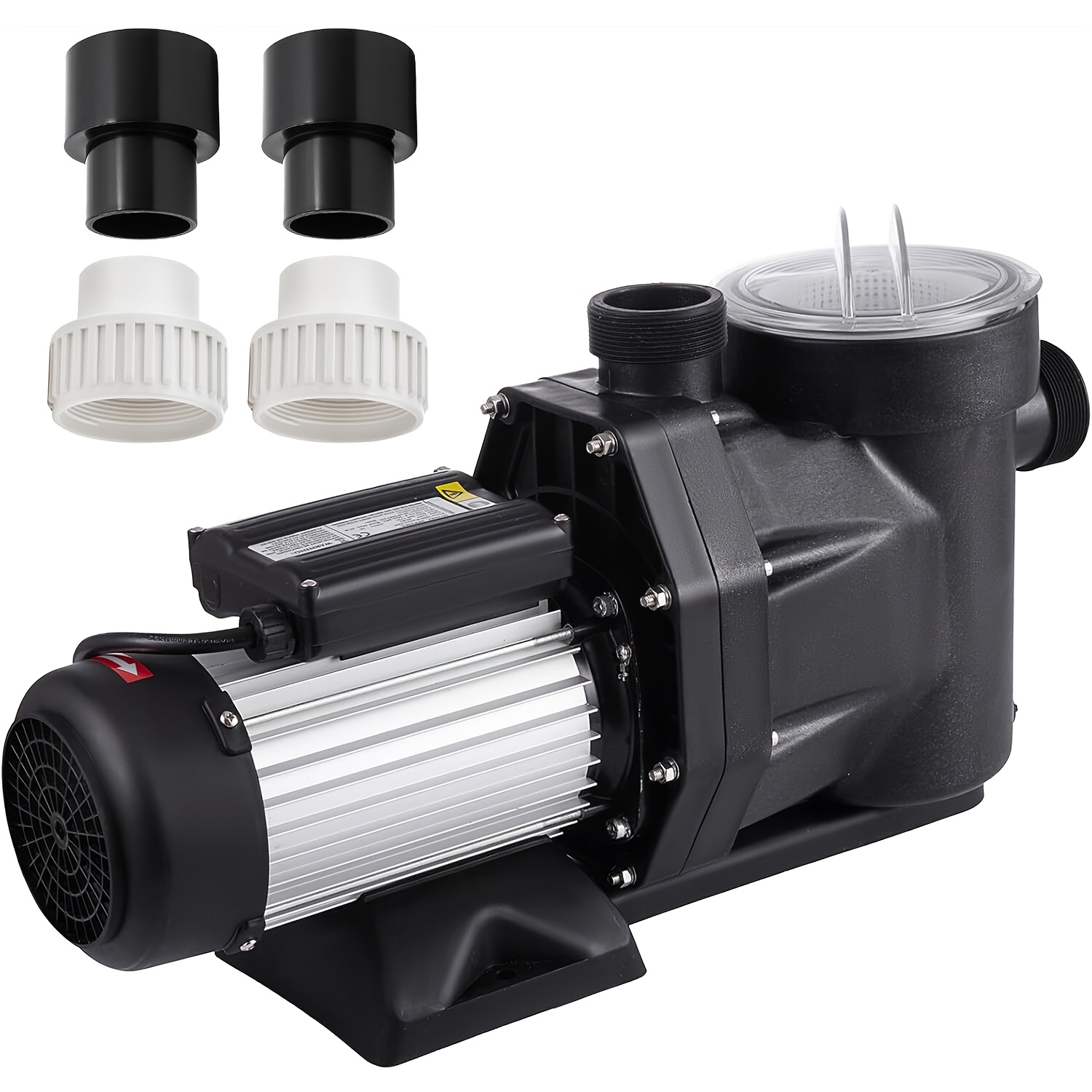 TEMU 2.5hp/2hp/1.5 Pool Pump 110v 1850w Swimming Pool Pump Self Priming In/above Ground With Strainer Basket 4pcs Connectors
