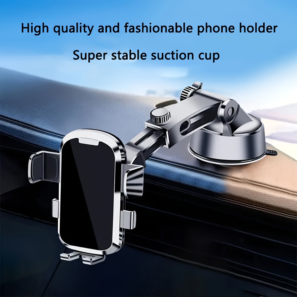 

Car Mounted Suction Cup Mobile Phone Holder, Can Be Extended, Shortened, And 360° Rotated, Universal Dashboard Bracket, For Car, Suv, Trucks, Engineering Vehicles