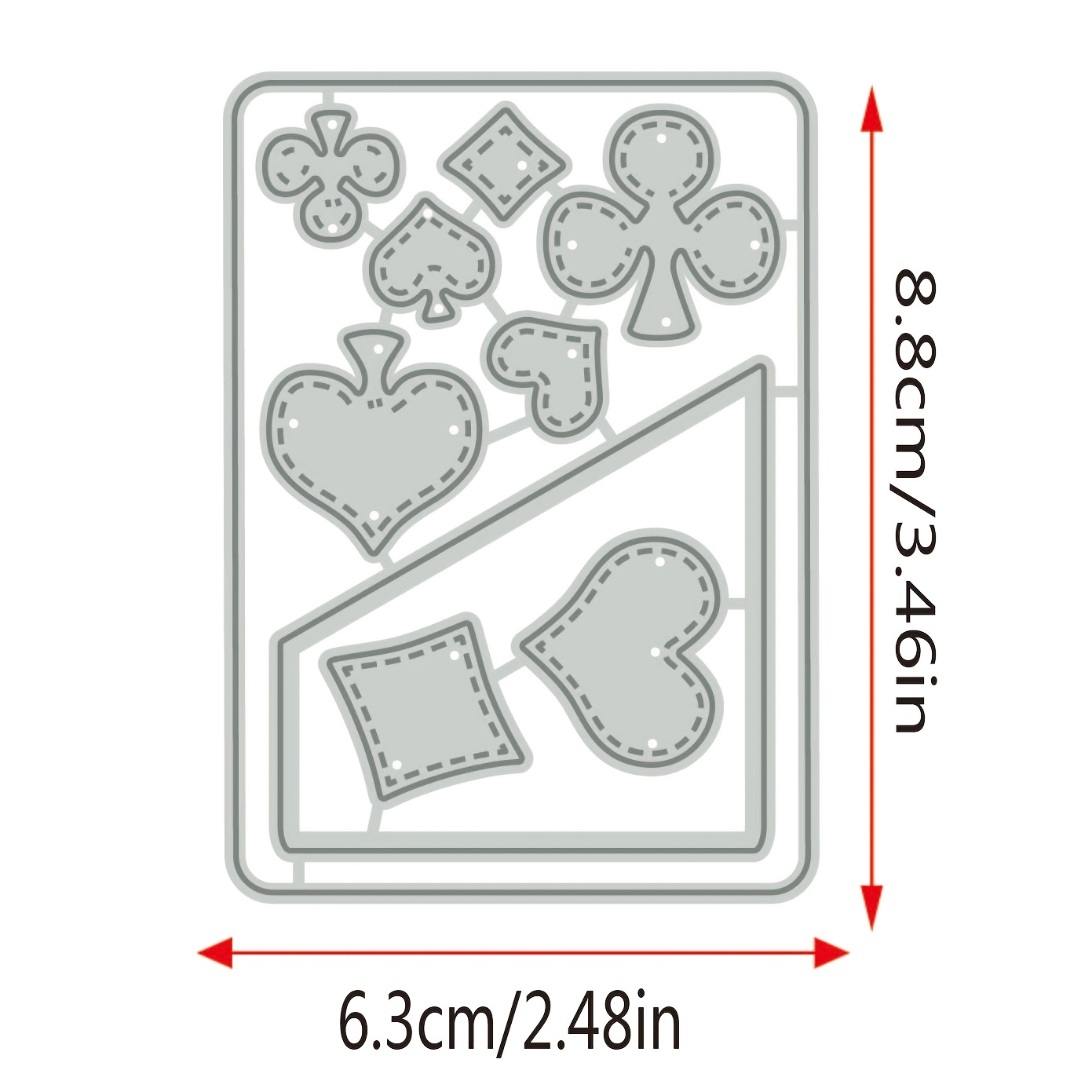 1pc Metal Cutting Dies Plum Heart Diy Paper Craft Knife Mold Blade Punch Stencils Dies