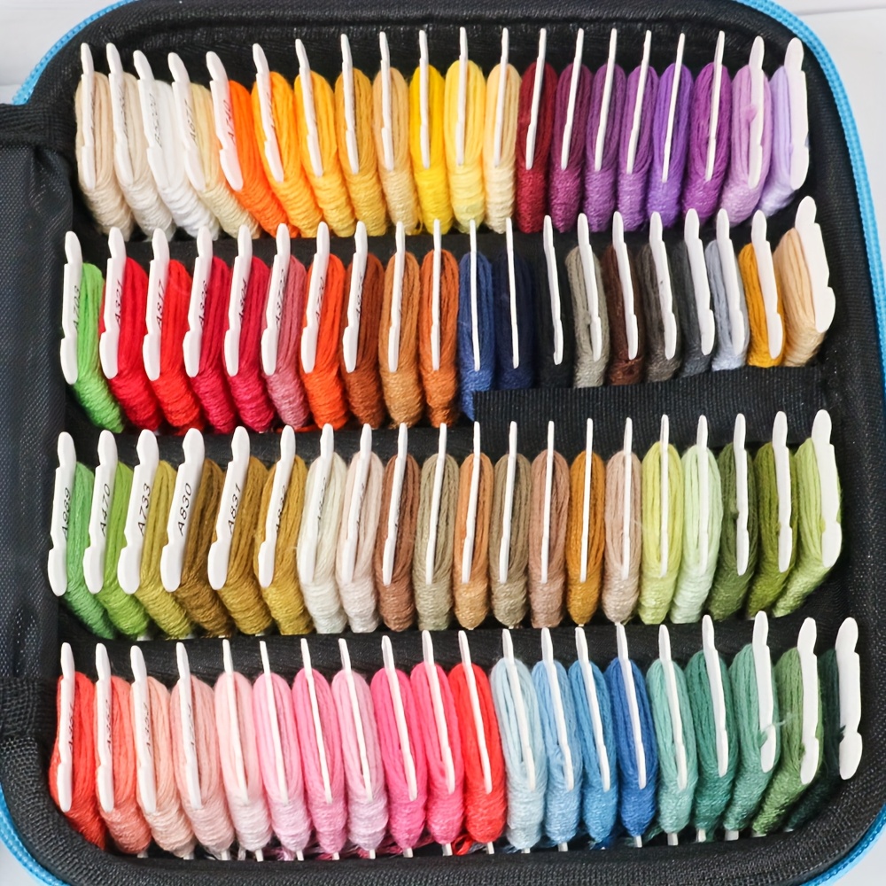 80-Color Embroidery Kit with Full Tools Set