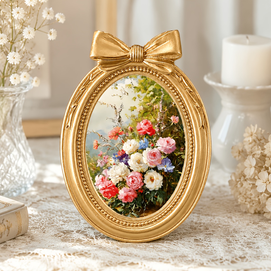 oval photo frame sold on Temu United States