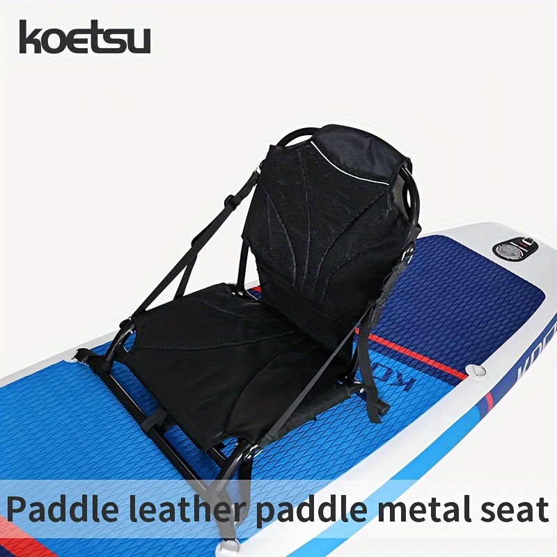 

1pc Koetsu Adjustable Stainless Steel Paddle Board Seat, Universal Fit, Comfortable & Design For Stand Up Paddleboards, Kayaks & , Professional Fishing Chair With Backrest