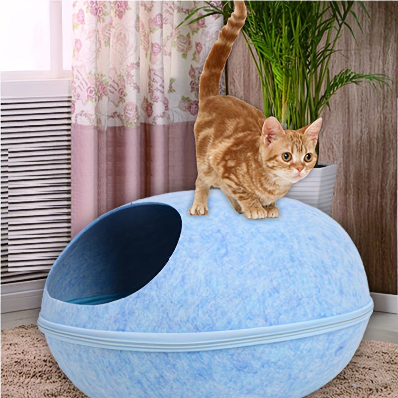 Creative Egg shaped Felt Cat Bed Geometric 3 Temu United