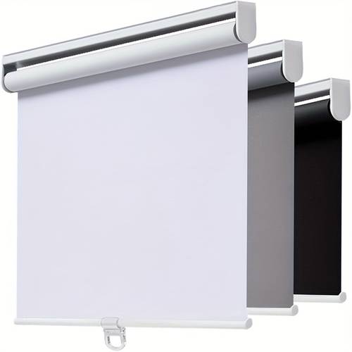 the lazy a wireless pull down blackout curtain that stops instantly featuring spring lifting and full blackout study rooms living rooms and offices to block and privacy