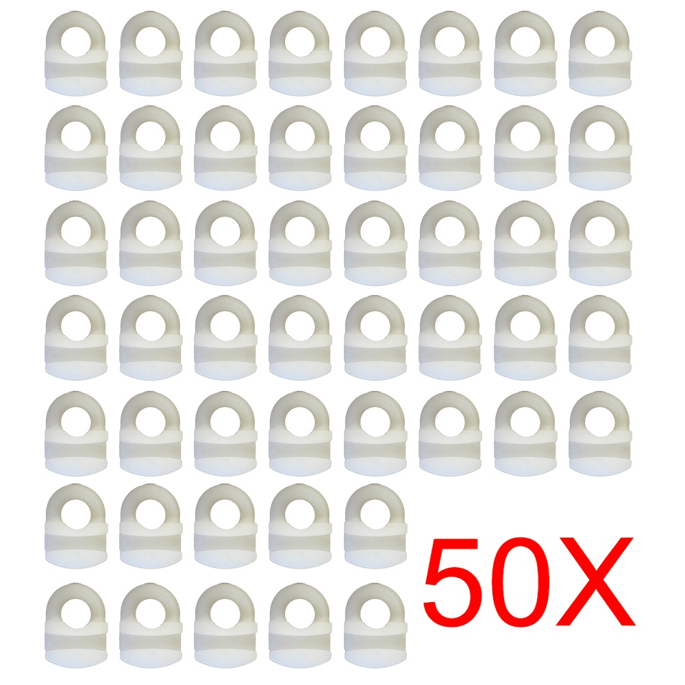 E-shop 50 Stk. Schienengleitgleiter, Schienenaugen, Haken für Micro Gliss Wohnmobil-/Wohnwagenschiene 10 mm x 6 mm