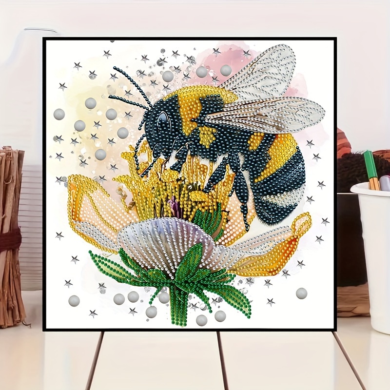 Floral and popular Bee Framed Mosaic Suncatcher