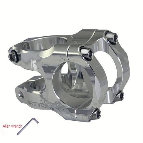 mountain bike aluminum alloy handlebar stem with a diameter of 31 8mm cnc short stem for trail and off road mountain bikes hex wrench