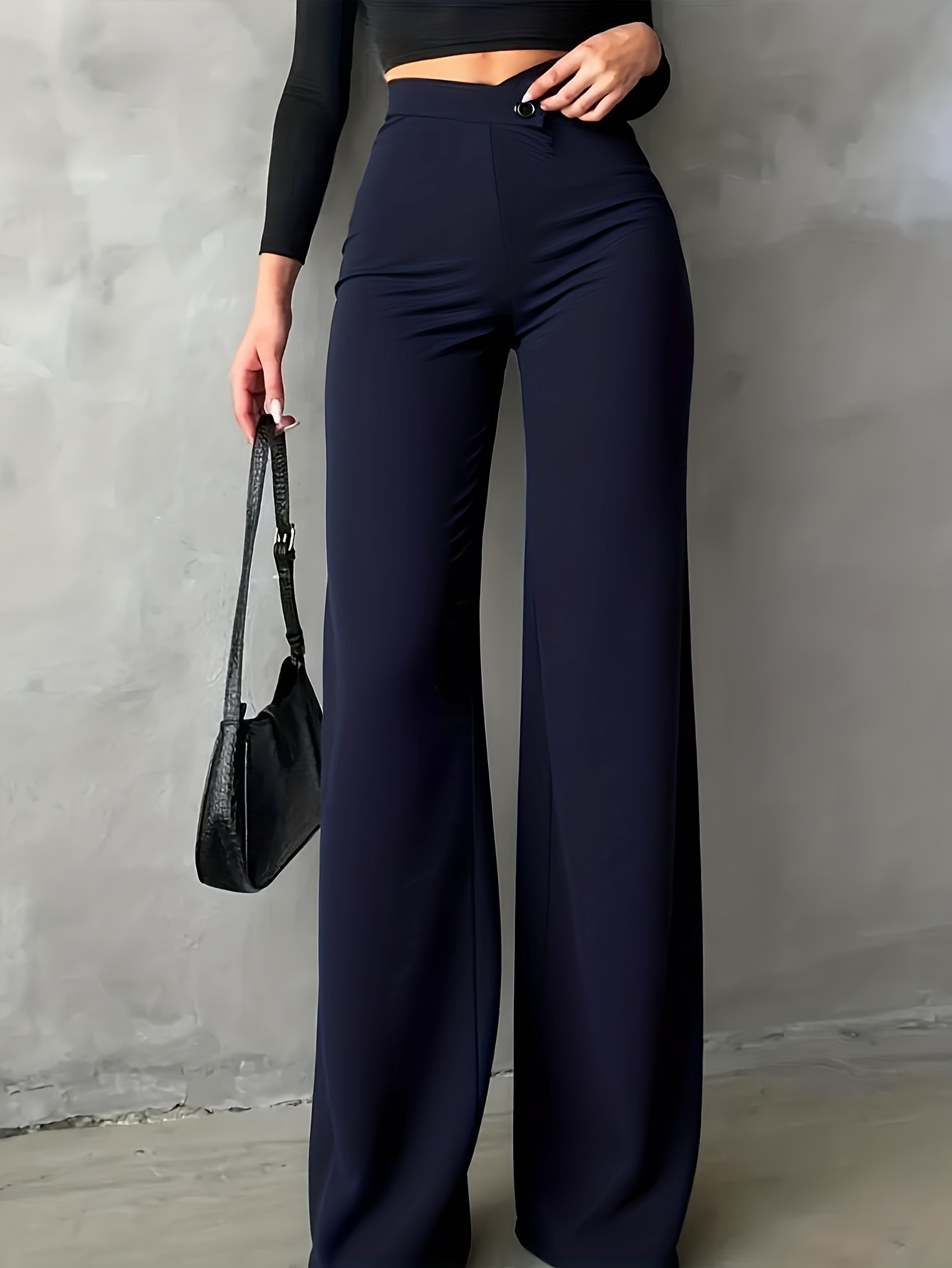 creative black tie dresses Slim Leg Maternity Work Pants in Black M main image 0