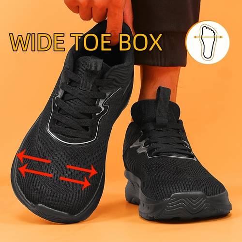 mens wide toe running shoes athletic outdoor shoes casual breathable versatile fashion suitable for mens daily outfit outdoor running exercise