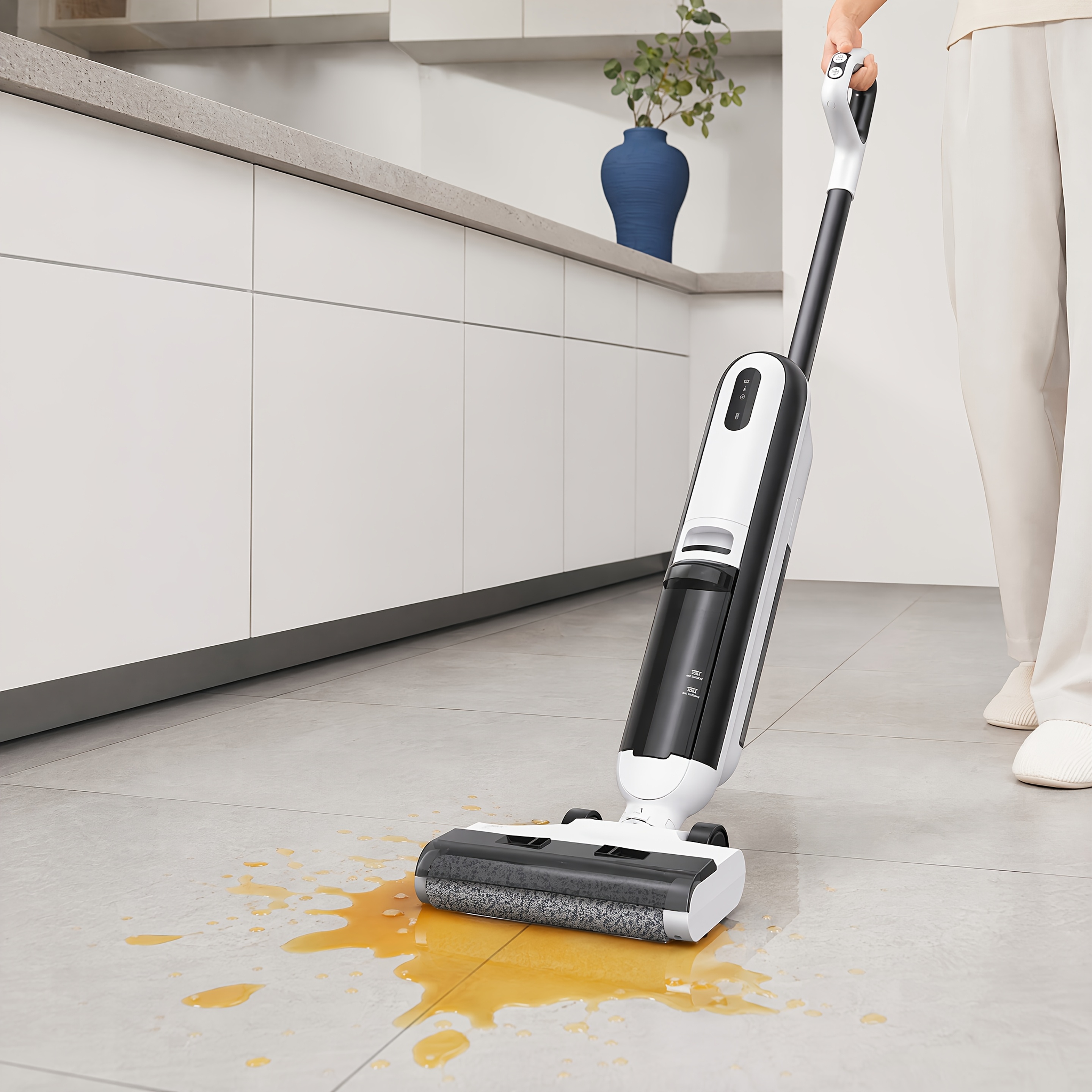 TEMU Lubluelu 2026 Newest 22kpa Wet Dry Vacuum Cleaner, 3-in-1 Washing, Mopping And Self-cleaning, Fast Charging, -one Cleaner With Wiping Function,