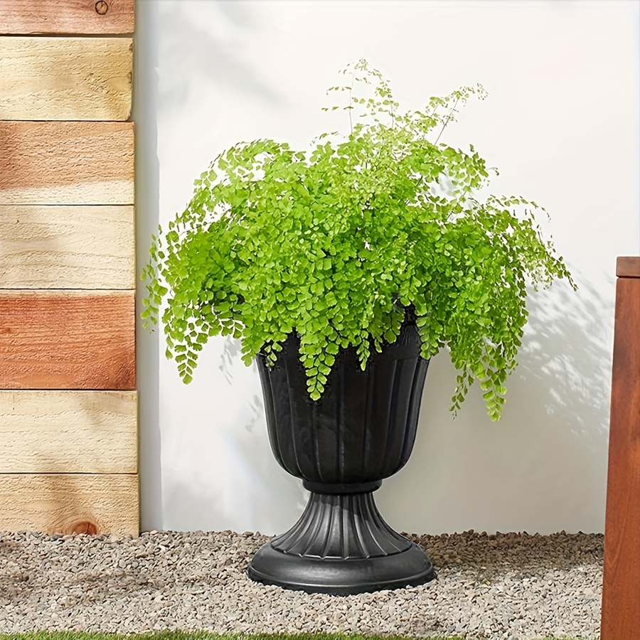 2er-Set Römische Blumentöpfe Im Europäischen Stil – Weiße Kunststoff-Urnen Für Hochzeitsdeko, Garten & Zuhause