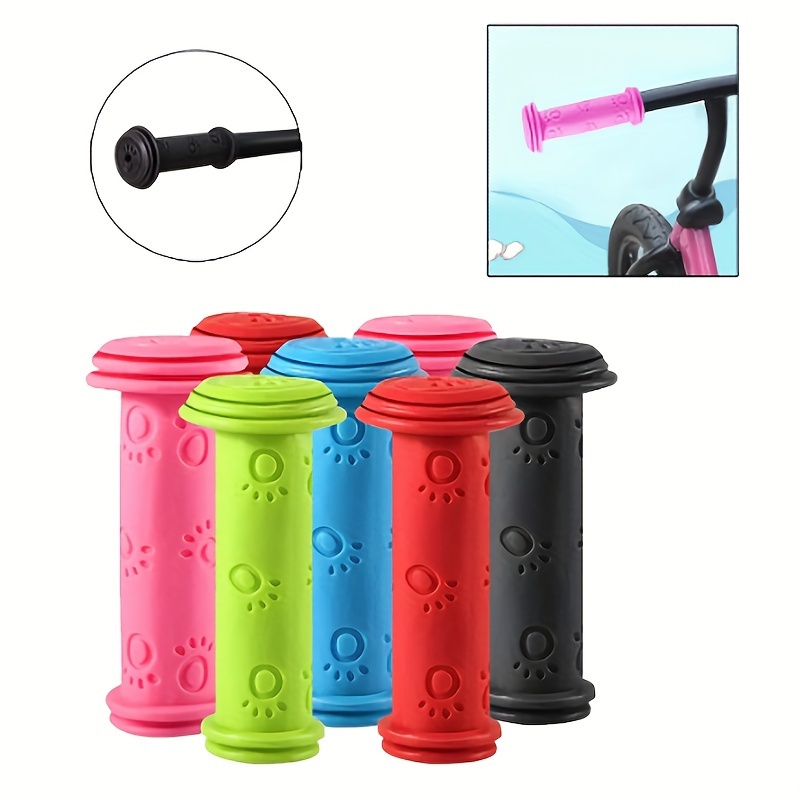 

1 Pair Universal Mtb Bicycle Handlebar Grips, Soft Rubber Anti-slip Cycling Handle Covers, Bike Accessories, Multiple Colors