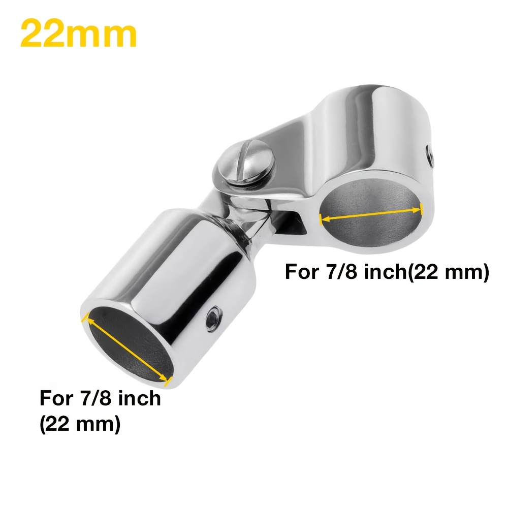 TEMU Yacht Bimini Top Sliding Cap Hardware Additions, Stainless Steel Boat Sunshade Pipe End Caps, Suitable For 7/8 Inch Or 1 Inch Round Tubes, With
