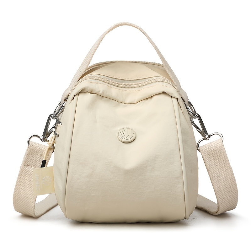 Women's Nylon Crossbody Bag with Detachable Strap