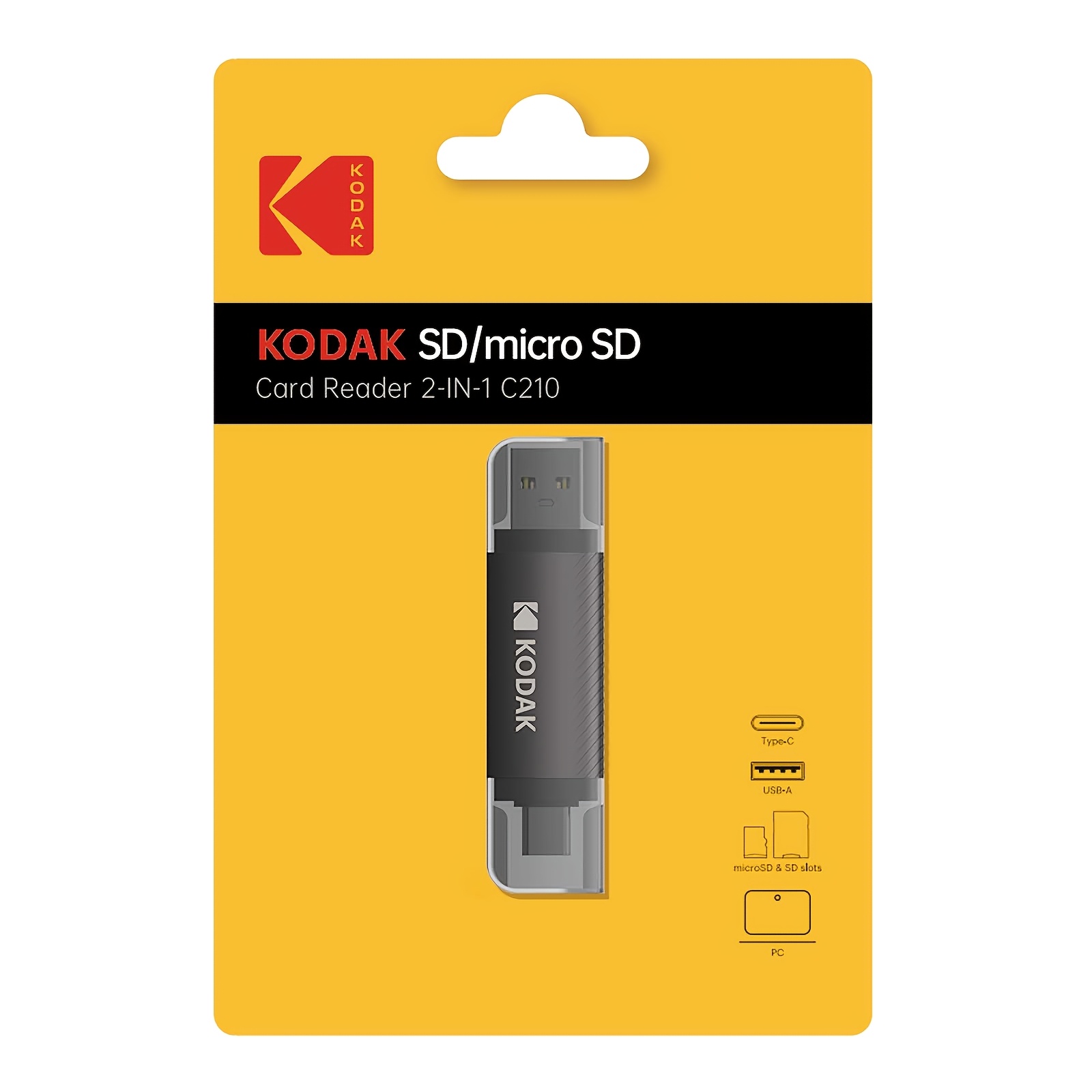 Kodak 4-in-1 Card Reader Usb3.0 And Type-c Universal Card Adapter Multifunctional Adapter For Sd Card And Micro For Sd Card