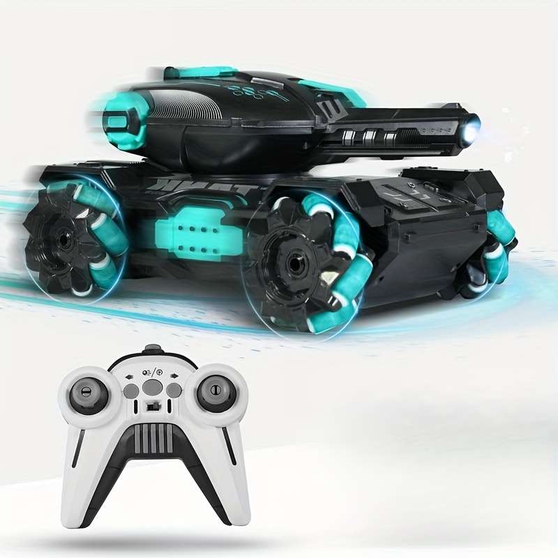TEMU Stunt Remote Control Tank Car, 2.4g Remote Control, Remote Control Tank Stunt Car, Driftable And Deformable Remote Control Car, Children's Toy