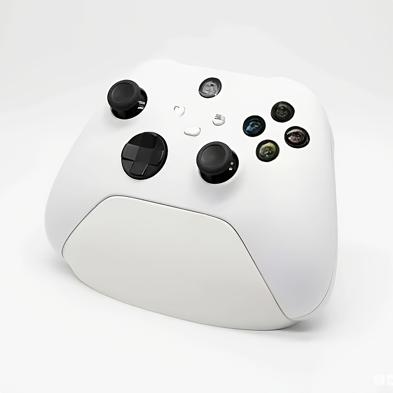 TEMU A Sleek 3d-printed Stand For Controllers In Black And White, Designed , Non-slip Storage On Your Desktop, Gamers Looking To Organize Their Space
