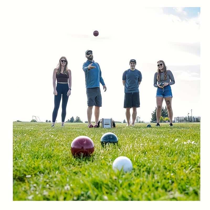 Enjoying Bocce Ball Outdoors