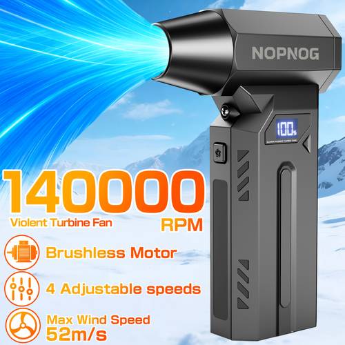 turbo blower 140000rpm strong blowing 4 multi nozzles led light for car computer dusting grill cleaning outdoor camping home vent care cordless portable type c