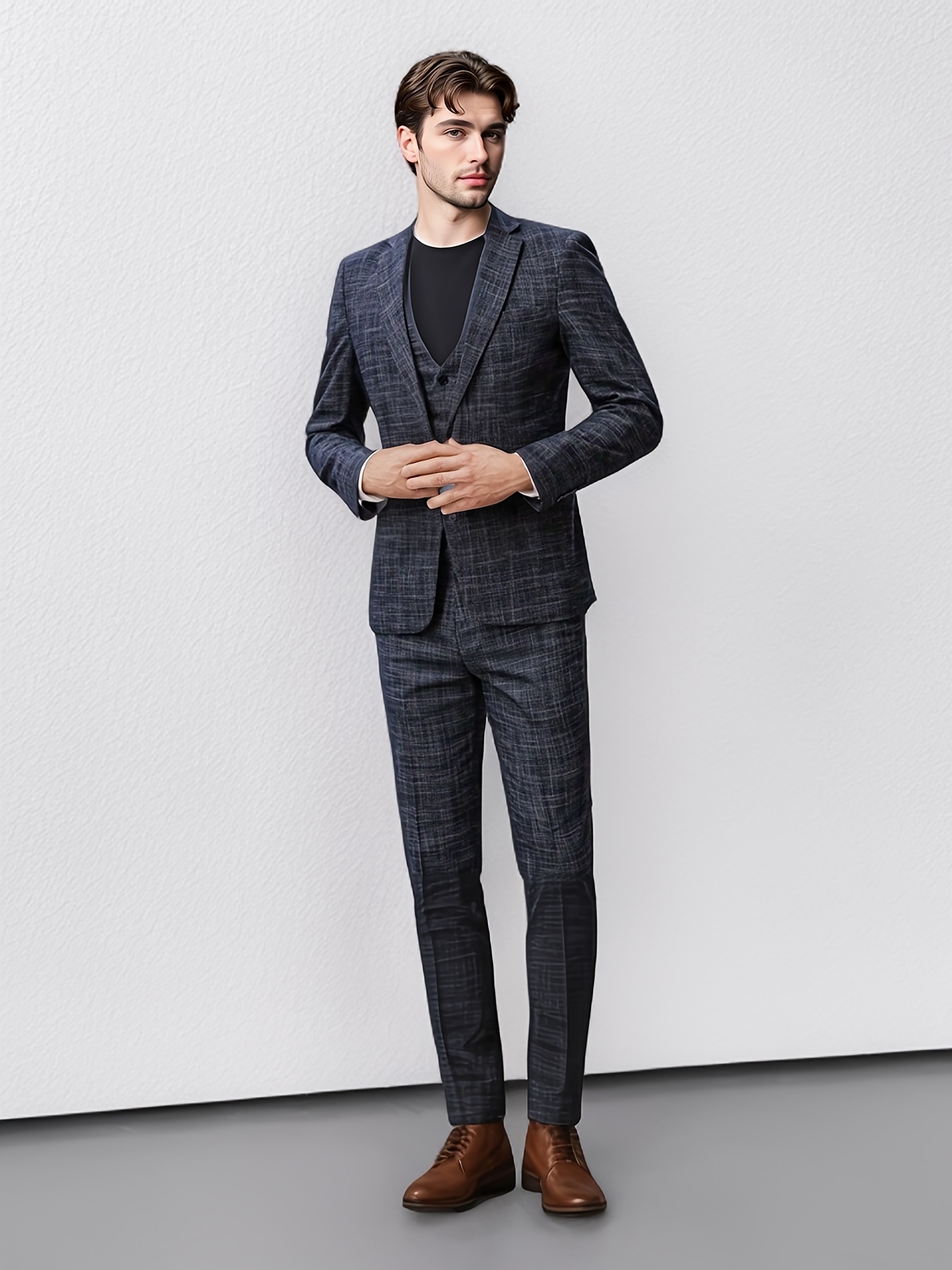 Men's Korean Style Slim Fit Casual Suit Jacket