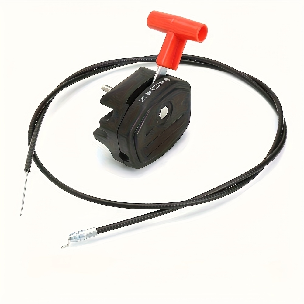 56-inch Throttle Cable Switch Lever Control Handle For Lawnmowers, Including Parts For Hand-pushed Models And Fuel Door Control Box