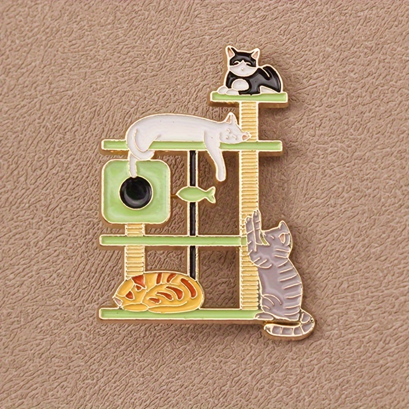 

Cat Enamel Pin - Alloy Metal For , For Men